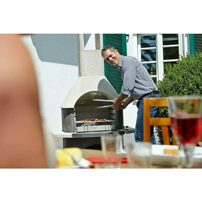 Buschbeck Grillkamin Stockholm - Hauptgrillfläche: 54 x 34 cm - Stimmungsaufnahme