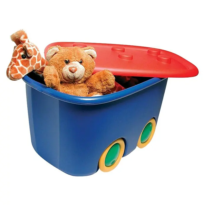 Keter Kutija za pohranu na kotačićima Funny box - D x Š x V: 32 x 58 x 38,5 cm, 46 l - Dijagonalni pogled