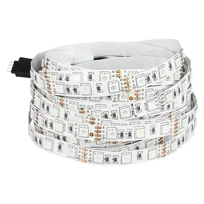 LED traka - Duljina: 5 m, RGB, 48 W - Dijagonalni pogled