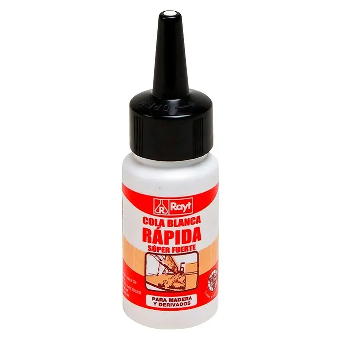 Rayt Cola blanca rápida Super fuerte - Blanco, 50 g - Vista frontal