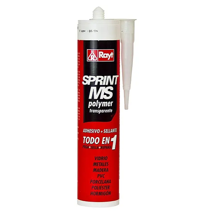 Rayt Adhesivo y sellador Sprint MS Polymer - 290 ml, Transparente - Vista frontal