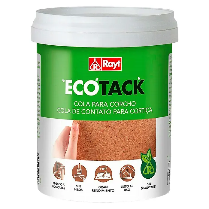 Rayt Adhesivo para corcho - 1 kg, Cubo, Viscoso - Vista frontal