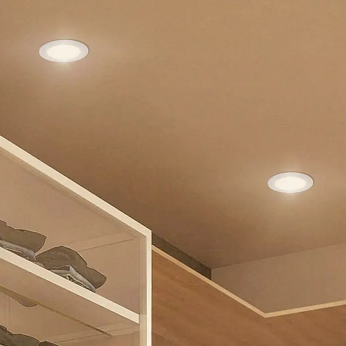 Ledvance SUN@Home LED-Einbauspot Downlight Slim - Kaltweiß, Durchmesser: 12 cm, Weiß - Bildausschnitt