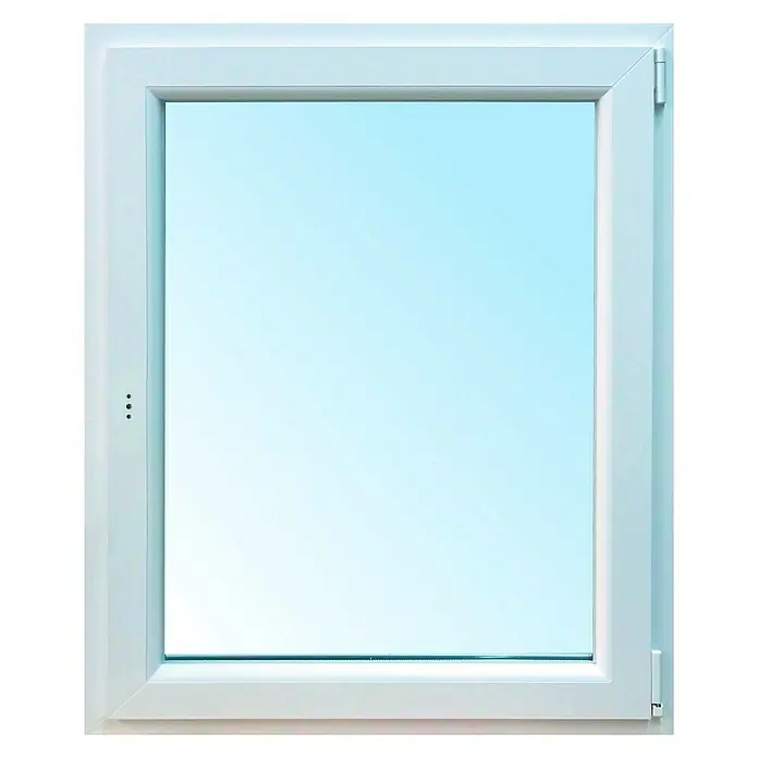 Solid Elements Ventana de PVC Practicable-Oscilobatiente - An x Al: 90 x 120 cm, Derecha, Blanco, Sin persiana - Vista frontal