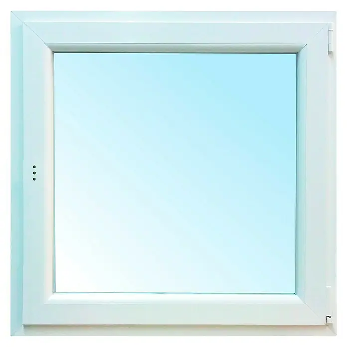 Solid Elements Ventana de PVC Practicable-Oscilobatiente - An x Al: 100 x 100 cm, Derecha, Blanco, Sin persiana - Vista frontal