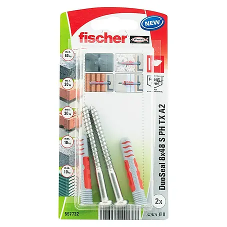 Fischer  Surtido de tacos y tornillos DuoSeal