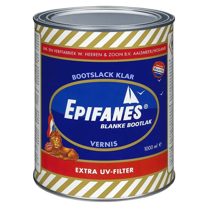 Epifanes Bezbojni lak - 1 l - Pogled sprijeda