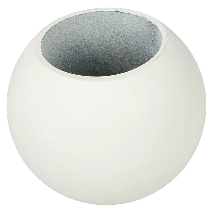 Expo Ambiente Endstück Ball - Elfenbein, Geeignet für: Gardinenstangen Ø 20 mm, 2 Stk. - Diagonale Ansicht