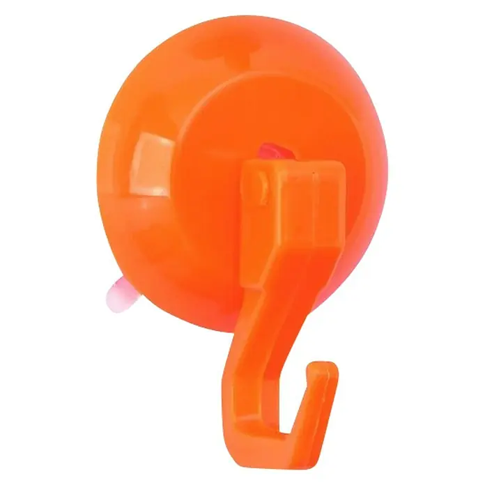 MSV Colgador con ventosa - Naranja, 1 ud., Polipropileno - Vista angular