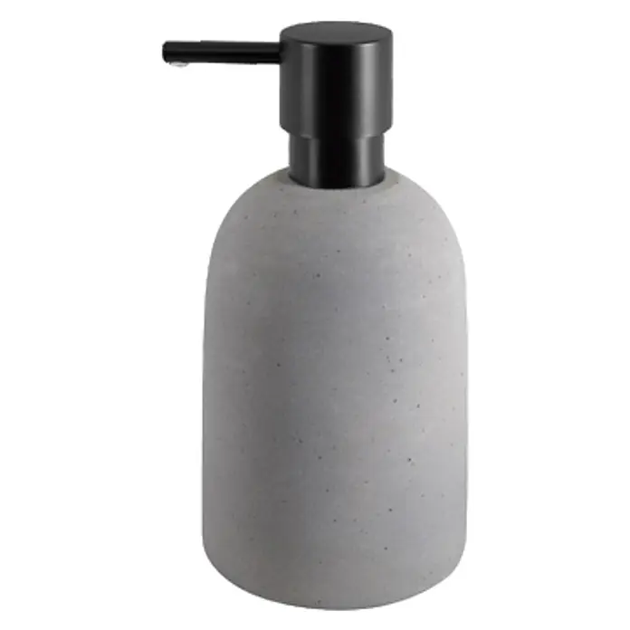 Spirella Gemma Dosificador de jabón - Gres porcelánico, Gris - Vista frontal