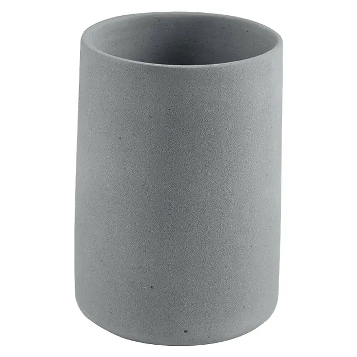 Spirella Gemma Vaso de encimera - Gres porcelánico, Gris - Vista frontal