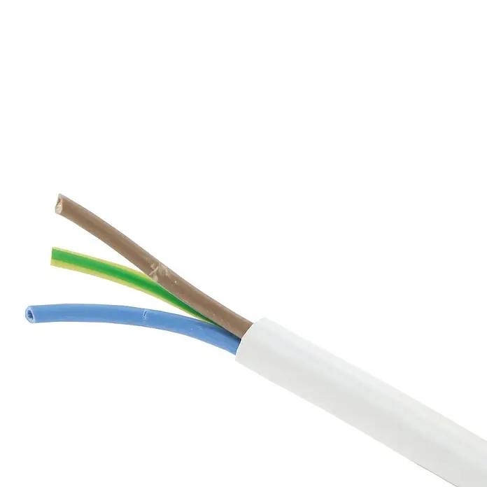 Profi Depot Huishoudkabel VMvL - Lengte: 20 m, Wit - Close-up