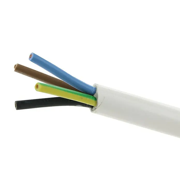 Profi Depot Huishoudkabel, per meter VMvL - Wit - Close-up