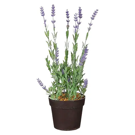 Planta artificial Lavanda con hojas