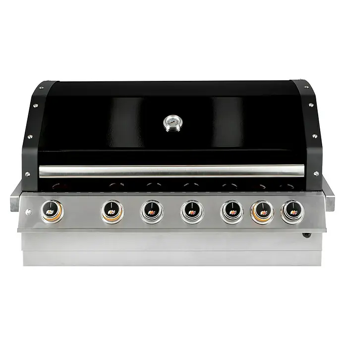 Kingstone KMS Gasbarbecue Cliff 605-II Built In - Aantal branders: 6, Hoofdgrilloppervlak: 89,2 x 45 cm, 14 kW - Diagonaal zicht