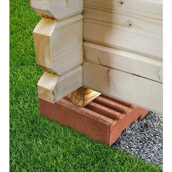 Fundamentstein - 22 x 22 x 8 cm, Beton - Detailaufnahme