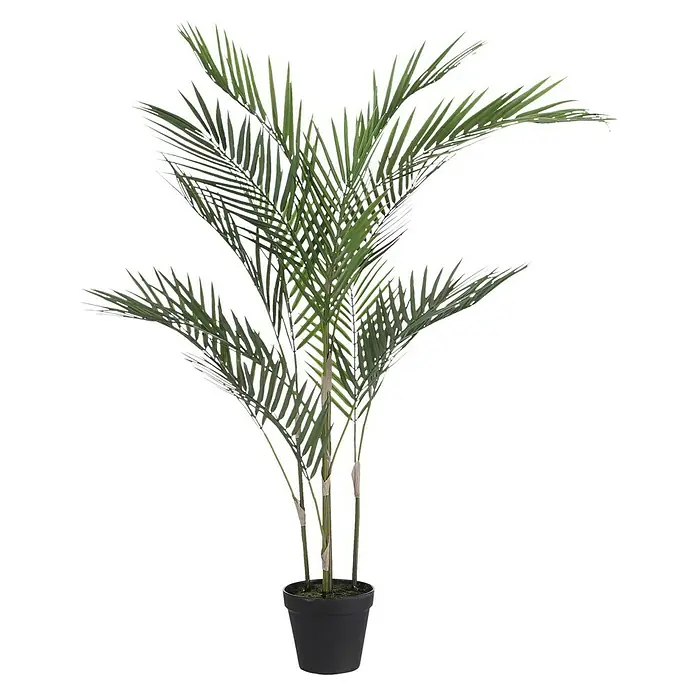Planta artificial Palmera - Altura: 91 cm, Plástico - Vista frontal