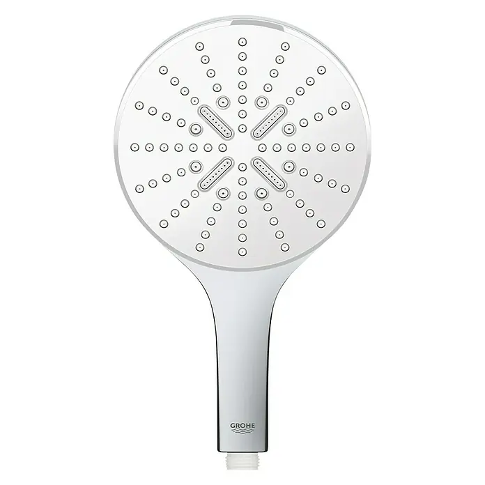 Grohe Teleducha Vitalio SmartActive Cube - Número de funciones: 3 ud., Blanco/Cromo - Vista frontal