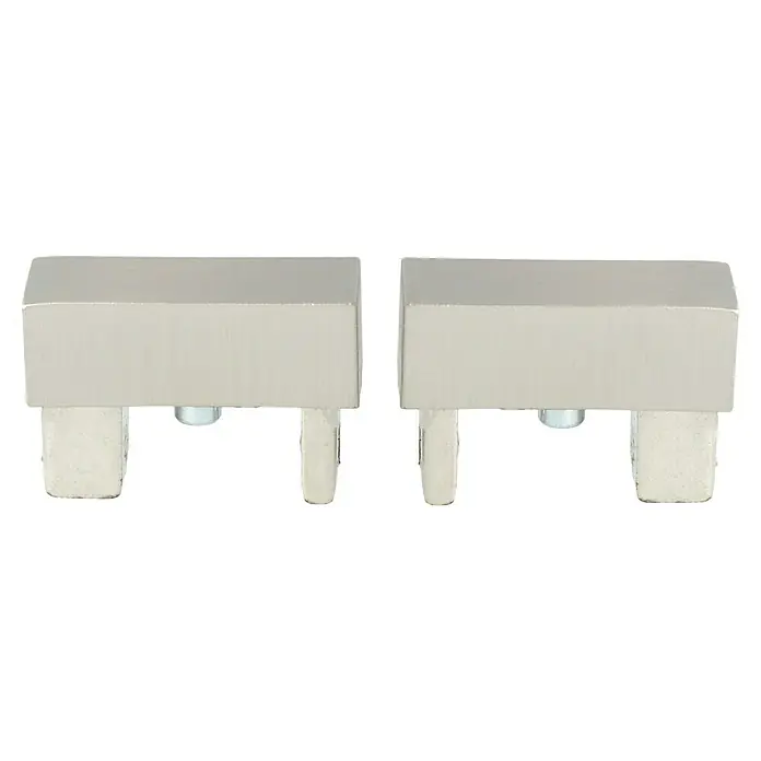 Expo Ambiente Eindstuk End - 2 st., Geschikt voor: 32 x 11 mm profiel, Rvs-look - Vooraanzicht