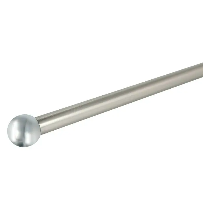 Expo Ambiente Endstück Ball - Chrom, Geeignet für: Gardinenstangen Ø 20 mm, 2 Stk. - Diagonale Ansicht
