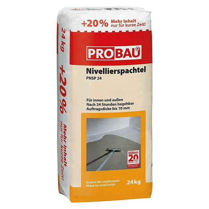 Probau Nivellierspachtel - 24 kg, Schichtdicke: Bis 10 mm - Diagonale Ansicht