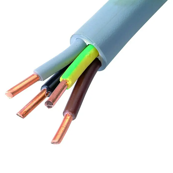Profi Depot Buitenkabel XMVK - Lengte: 25 m, Grijs - Close-up