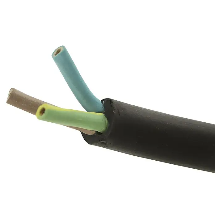 Profi Depot Rubberkabel, per meter - Zwart - Close-up