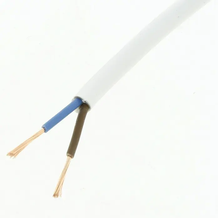 Profi Depot Huishoudkabel VMvS - Lengte: 20 m, Wit - Close-up