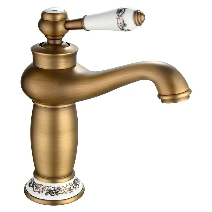 Rousseau Grifo de lavabo Marple - Bronce viejo - Vista angular