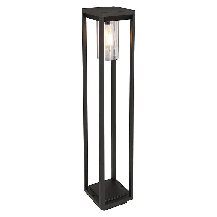Globo LED-Außenleuchte Candela - 15 W, Schwarz, 15 x 15 x 80 cm - Diagonale Ansicht