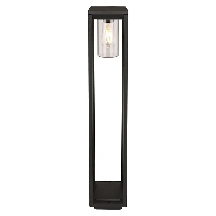Globo LED-Außenleuchte Candela - 15 W, Schwarz, 15 x 15 x 80 cm - Vorderansicht
