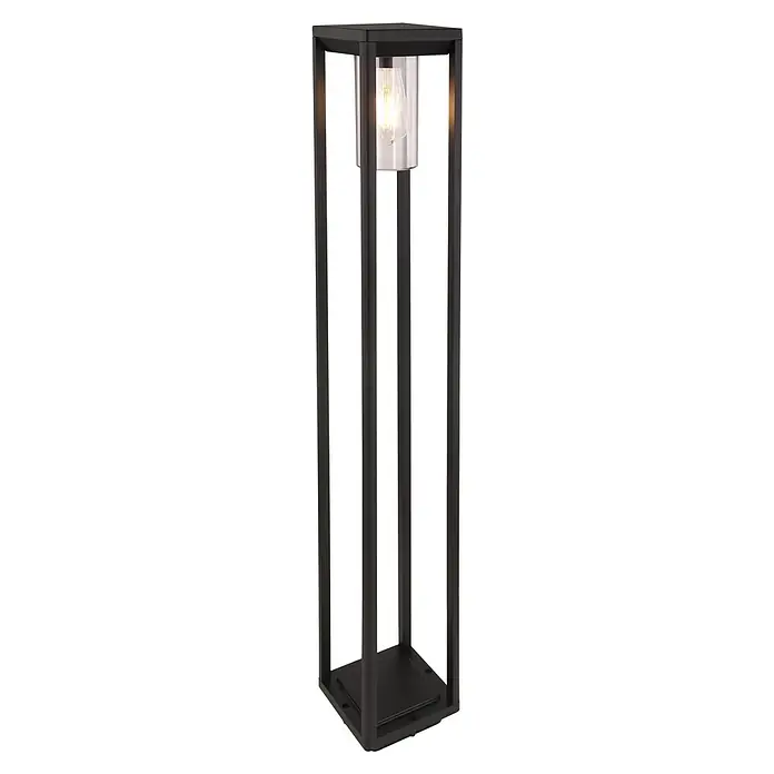 Globo LED-Außenleuchte Candela - 15 W, Schwarz, 15 x 15 x 100 cm - Diagonale Ansicht