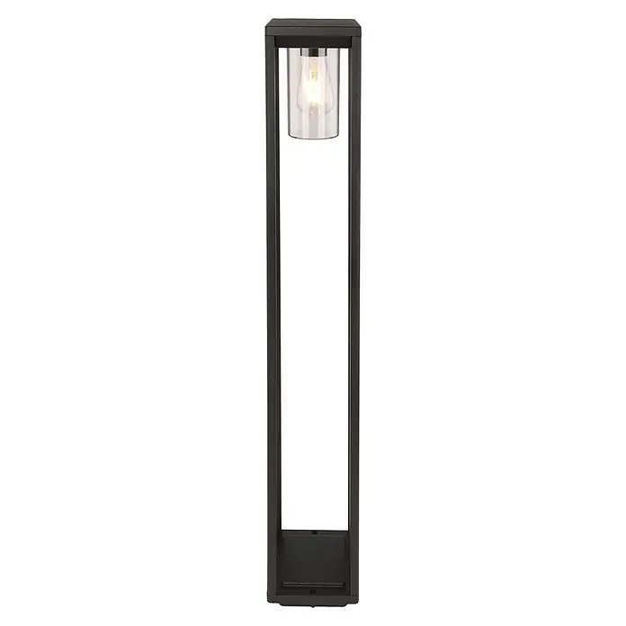 Globo LED-Außenleuchte Candela - 15 W, Schwarz, 15 x 15 x 100 cm - Vorderansicht