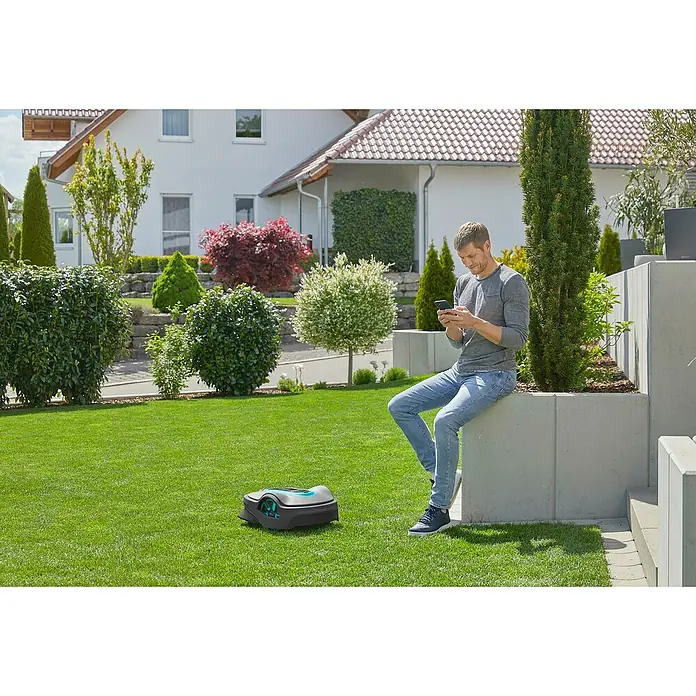 Gardena Robotmaaierset smart SILENO life 750 m² - Li-ion, 1 accu, Max. gazonoppervlakte: 750 m² - Sfeeropname