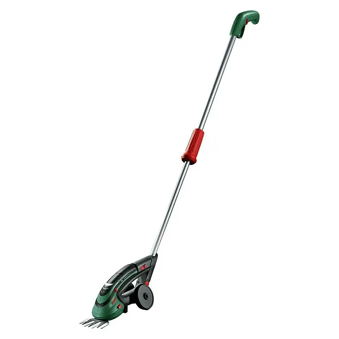 Bosch ISIO Akumulatorske škare za travu i grmove - 3,6 V, Litij-ionska, 1 baterija, Širina noža: 8 cm - Dijagonalni pogled