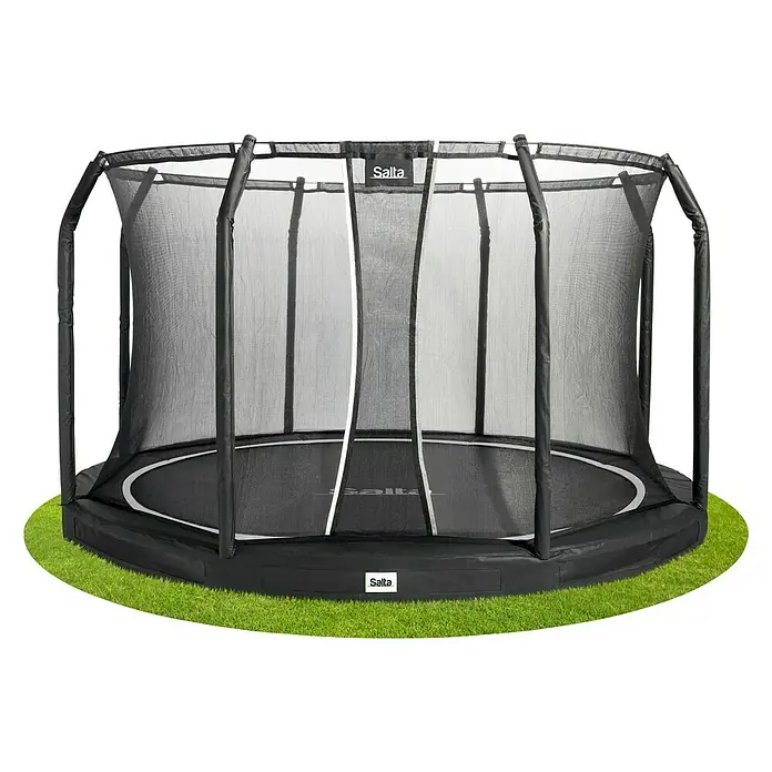 Salta Trampolin Premium Ground - Durchmesser: 251 cm, Schwarz - Vorderansicht