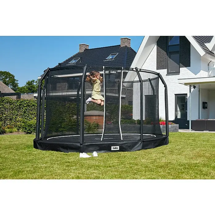 Salta Trampolin Premium Ground - Durchmesser: 251 cm, Schwarz - Anwendungsbeispiel