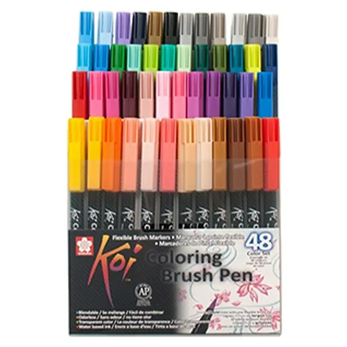 Talens Set de rotuladores Koi Color Brush - 48 ud., Multicolor - Vista frontal