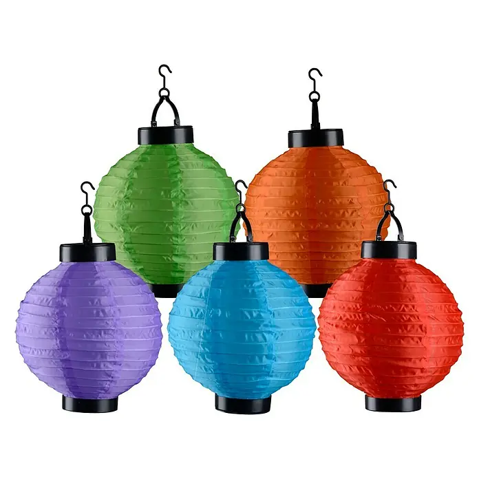 Lámpara decorativa redonda LED Farol - Ø x Al: 20 x 40 cm, Multicolor - Vista frontal