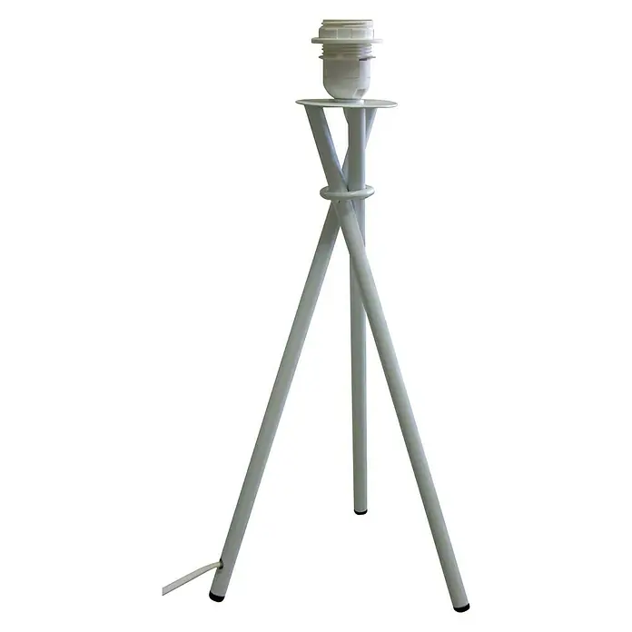 Idp Lampshades Lámpara de sobremesa Trípode - 40 W, L x An x Al: 20 x 20 x 46 cm, Blanco, E27 - Vista frontal