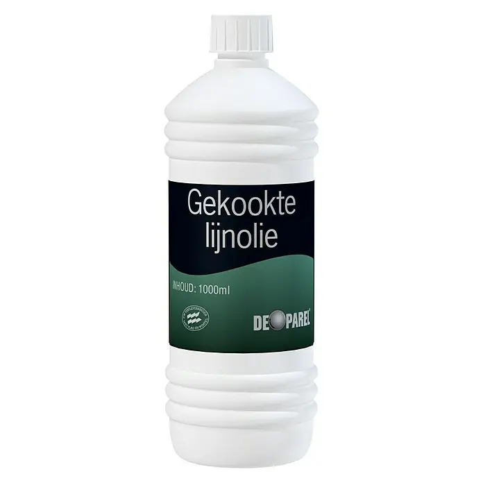 De Parel Lijnolie Gekookt - 1 l - Vooraanzicht