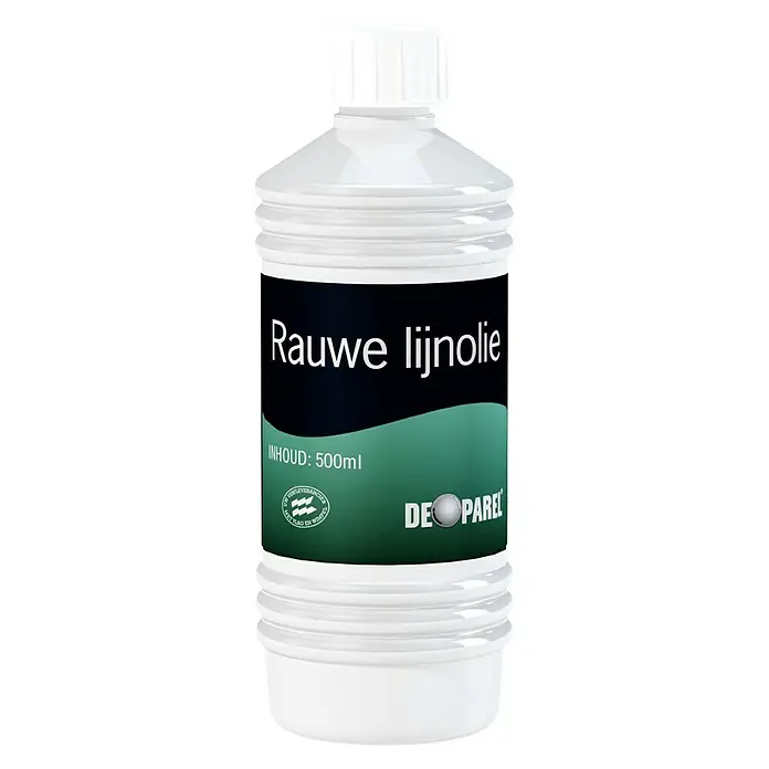 De Parel Lijnolie Rauw - 500 ml - Vooraanzicht
