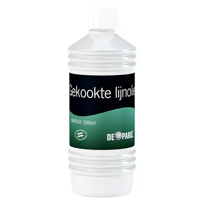 De Parel Lijnolie Gekookt - 500 ml - Vooraanzicht