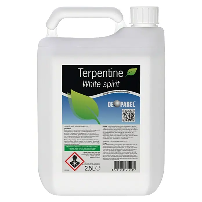 De Parel Terpentine ECO - 2,5 l - Vooraanzicht