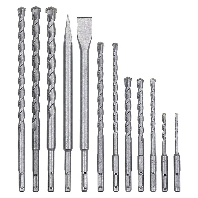 Einhell Meißel- & Bohrer-Set - SDS Plus, 12 -tlg. - Vorderansicht