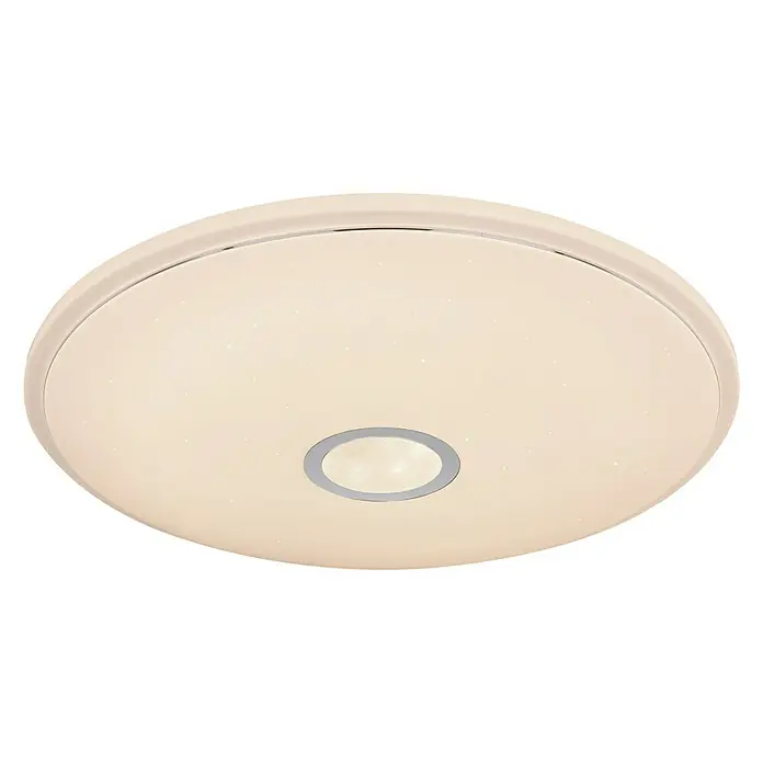 Globo Smart-LED-Deckenleuchte rund Connor - 30 W, Ø x H: 50 x 6,5 cm, Weiß/Opal, RGBW - Ansicht von unten