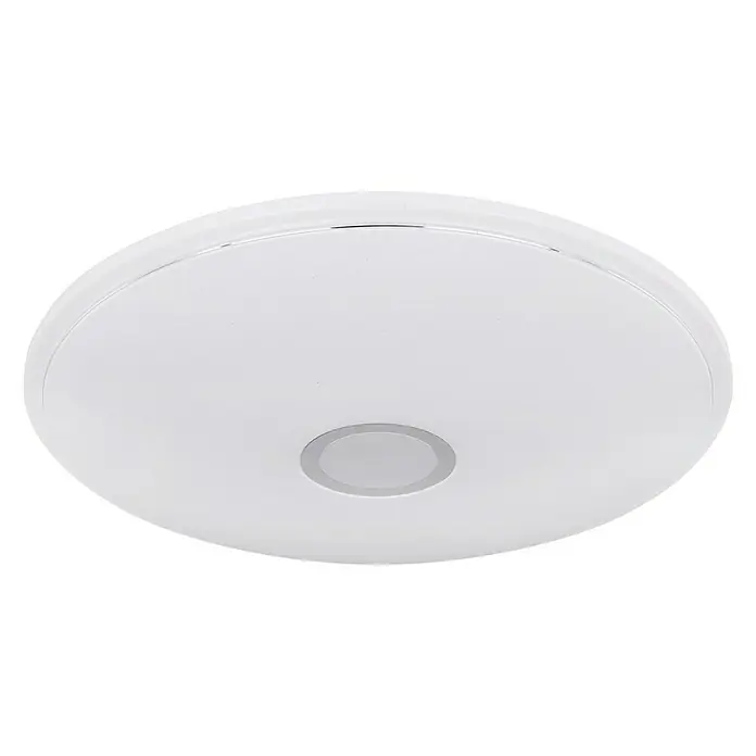 Globo Smart-LED-Deckenleuchte rund Connor - 30 W, Ø x H: 50 x 6,5 cm, Weiß/Opal, RGBW - Ansicht von unten