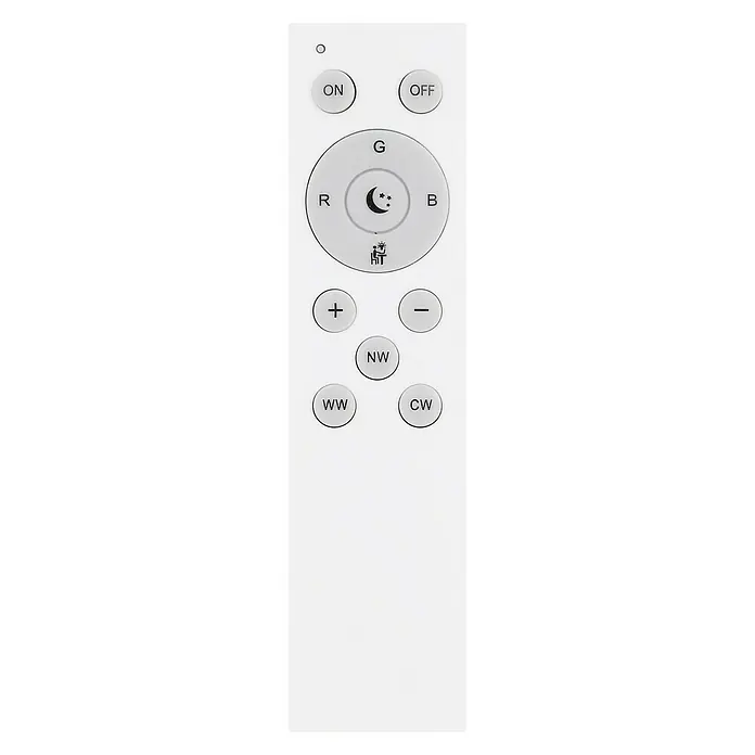 Globo Smart-LED-Deckenleuchte rund Connor - 30 W, Ø x H: 50 x 6,5 cm, Weiß/Opal, RGBW - Draufsicht