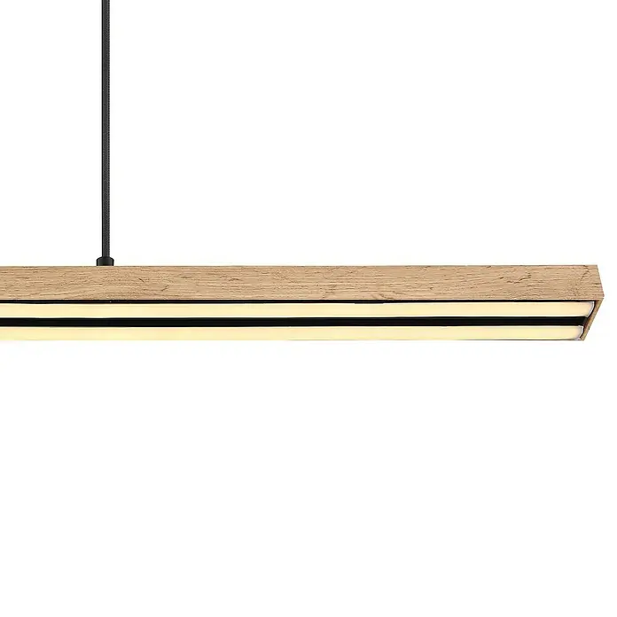 Globo Doro LED-Pendelleuchte Doro - 30 W, L x B x H: 101 x 7,5 x 120 cm, Schwarz, Warmweiß - Detailaufnahme