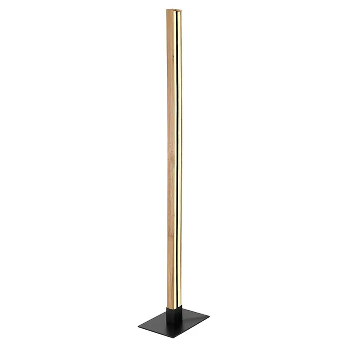 Globo Doro LED-Stehleuchte Doro - 30 W, L x B x H: 25 x 18 x 123 cm, Schwarz, Warmweiß - Diagonale Ansicht